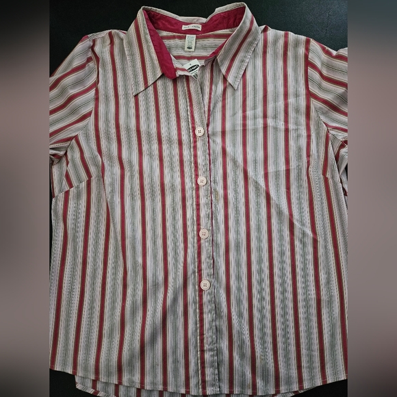 NWT - Old Navy Stretch Striped Button Up Long Sleeve Shirt - Size XXL - Picture 5 of 10